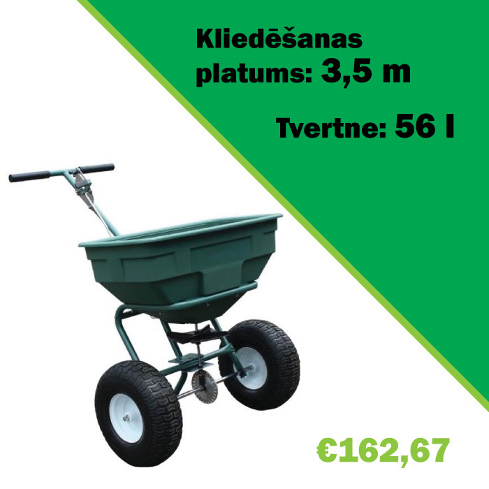 Mēslojuma kaisītājs, granulu kaisītājs, stumjams sāls kaisītājs